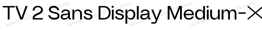 TV 2 Sans Display Medium字体转换